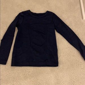 Navy Lululemon Swiftly Tech Long Sleeve Shirt